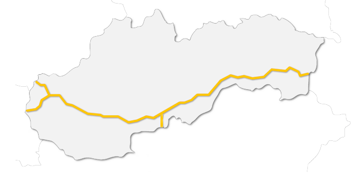 Eustream: entry from Ukraine, in the east, and exit to Hungary, Austria and Czech republic