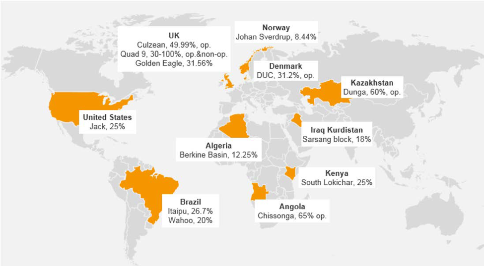 Maersk Oil assets going to Total (Map credit: Total)